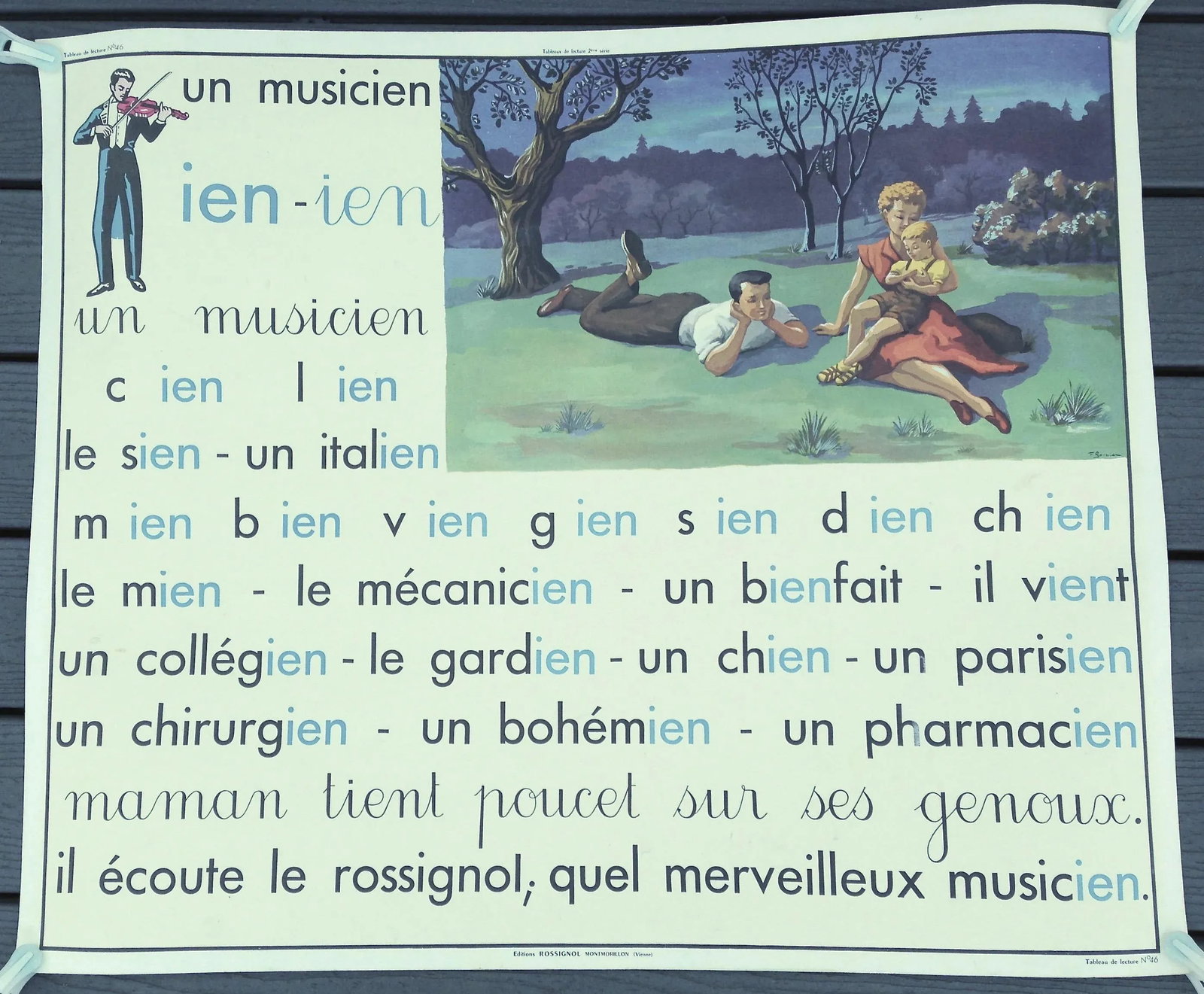 French School Lesson Poster - 2
