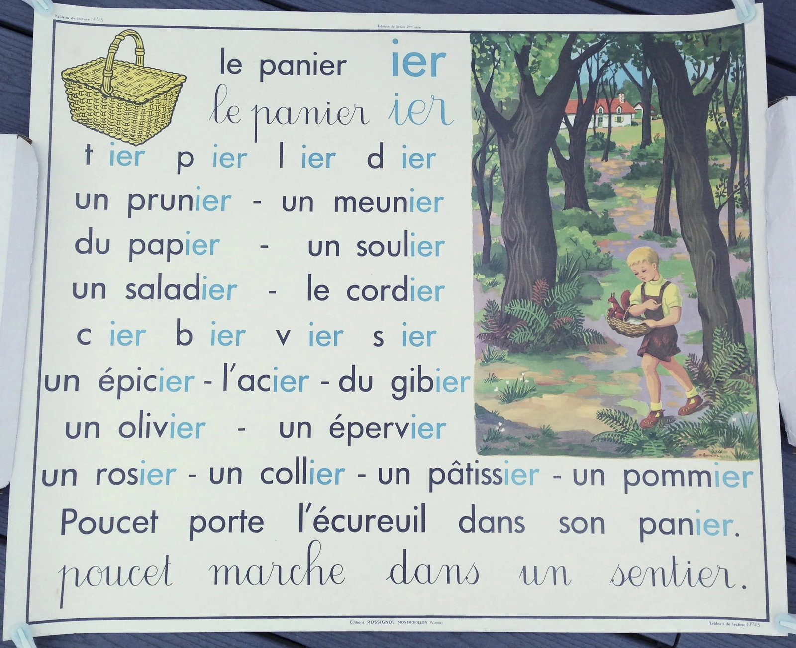 French School Lesson Poster - 4