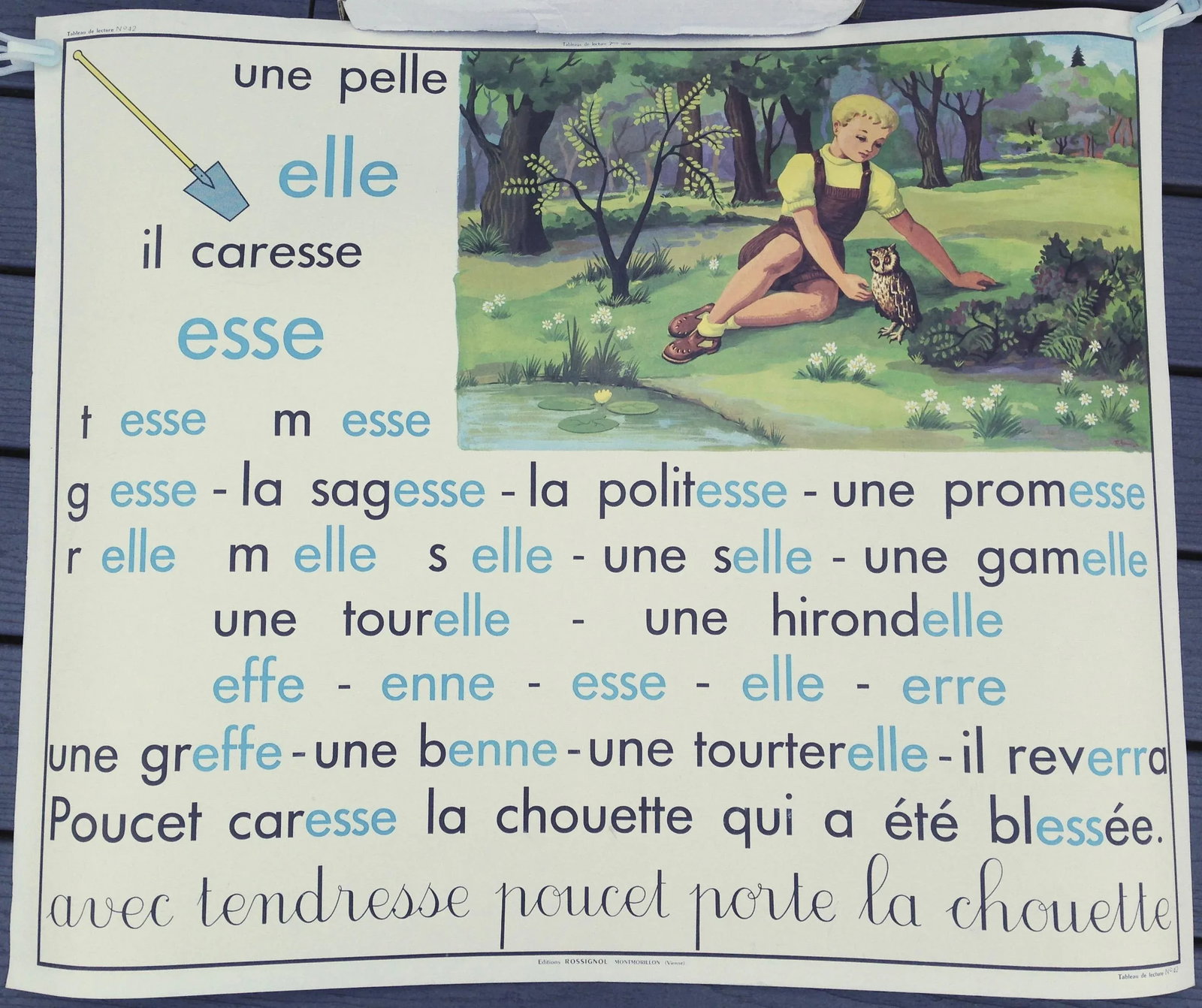 French Lesson Poster, Double Sided - 2
