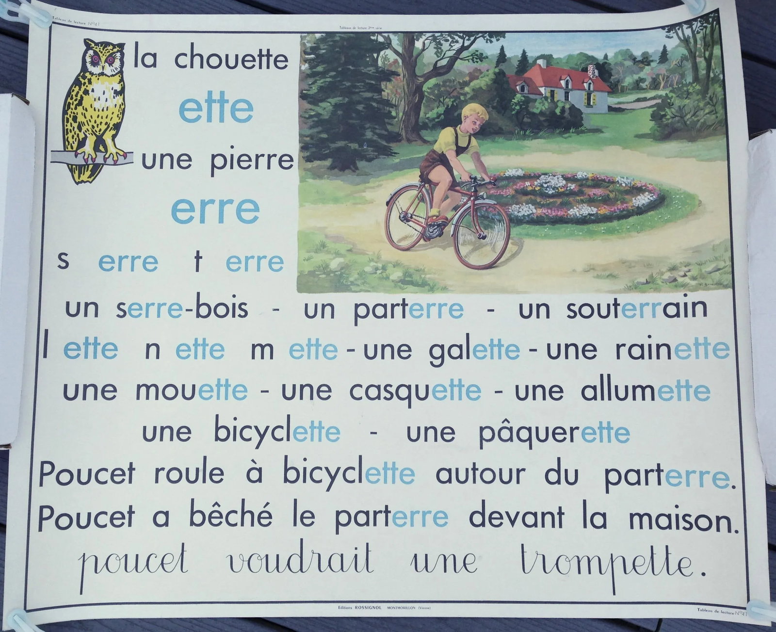 French Lesson Poster, Double Sided - 4
