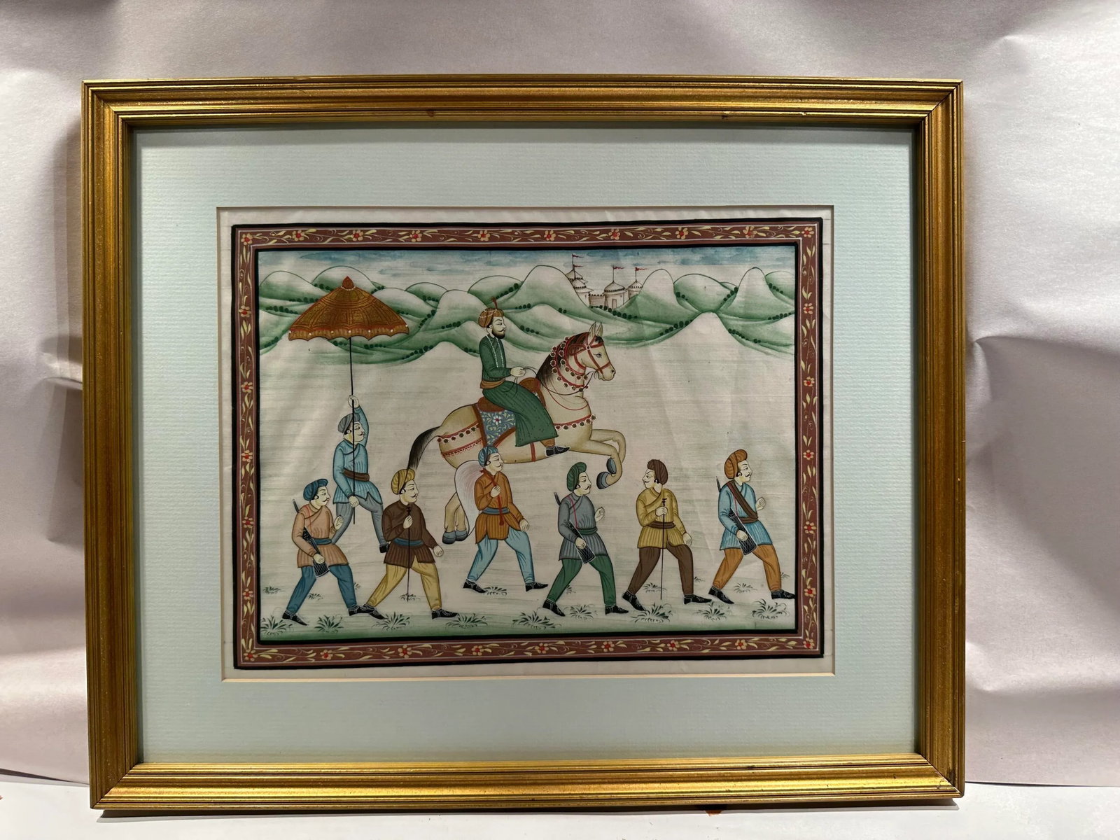 Early 20th Century Indo Persian Painting, Framed - 4