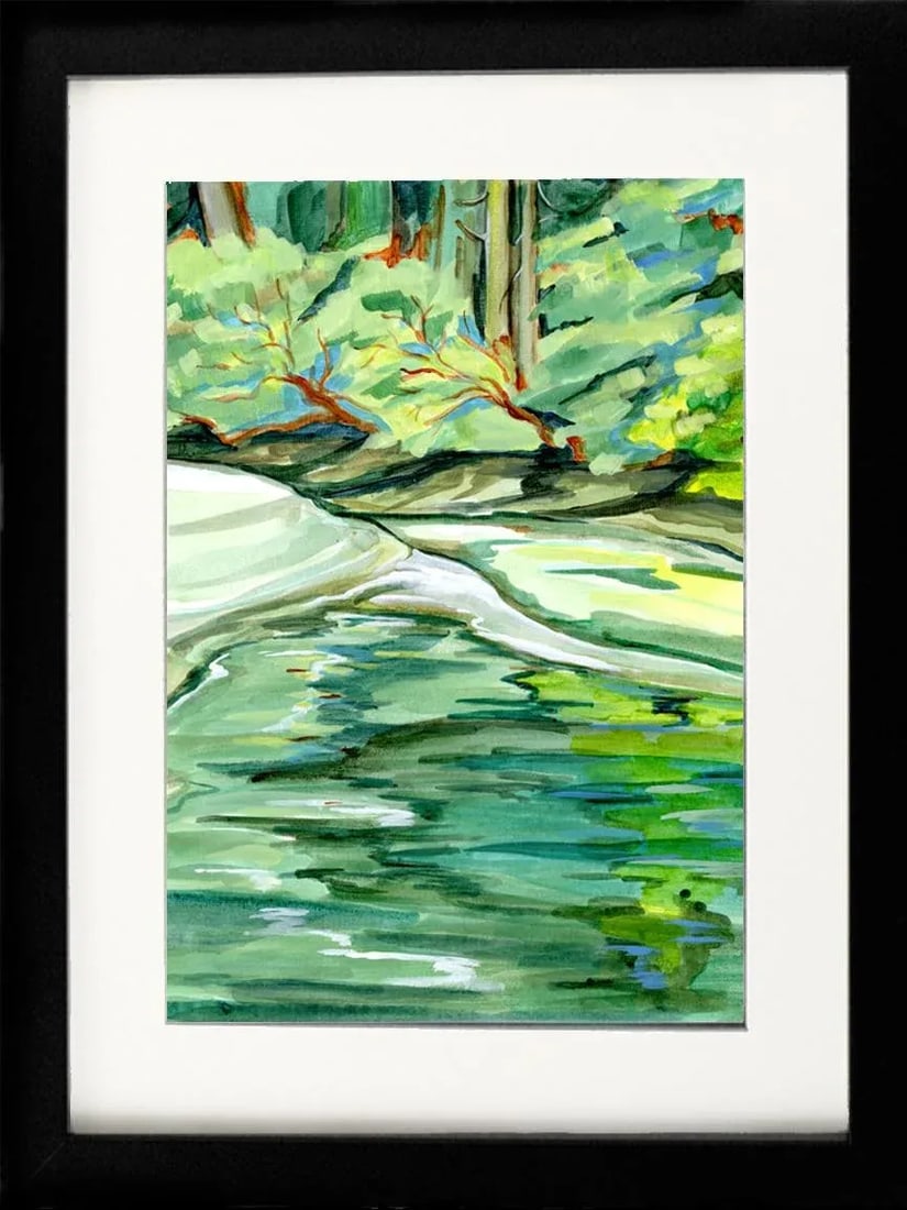 Plein Aire Landscape Original Painting, Sandbar 2, Acrylic Study - 3