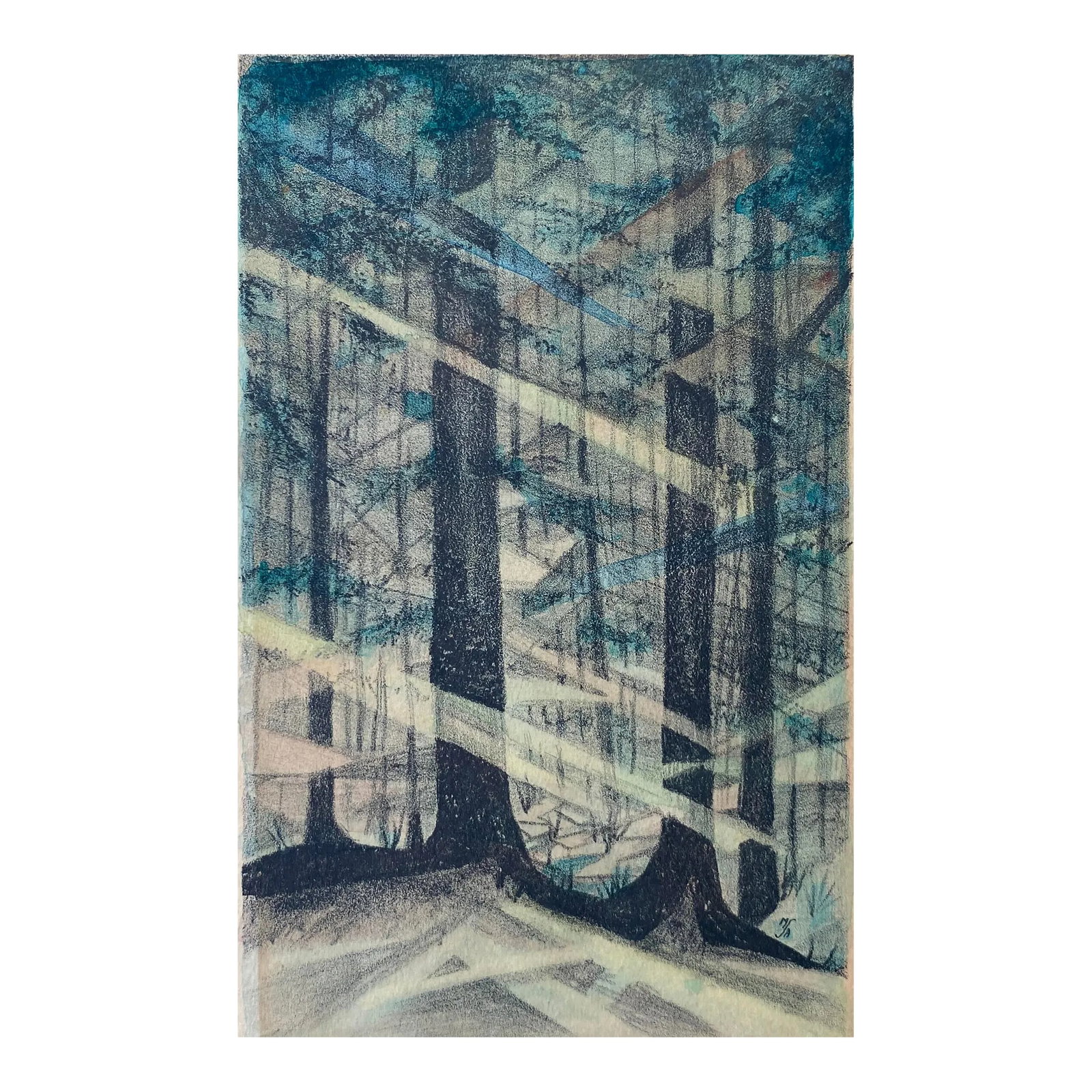 1950s Tillie Boykin Pines Lithograh (1 of 5)
