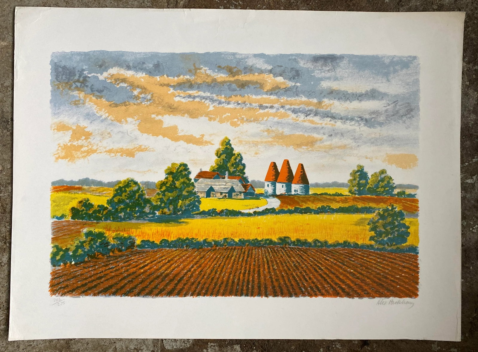 1960s Alex Packham French Landscape Lithograph - 2