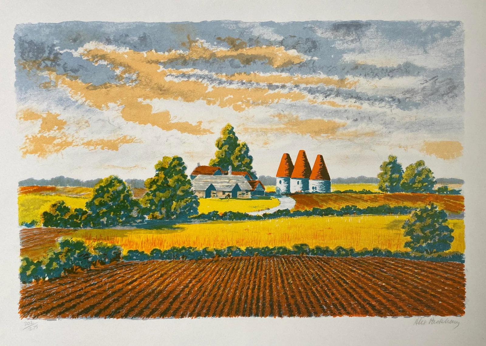 1960s Alex Packham French Landscape Lithograph - 3