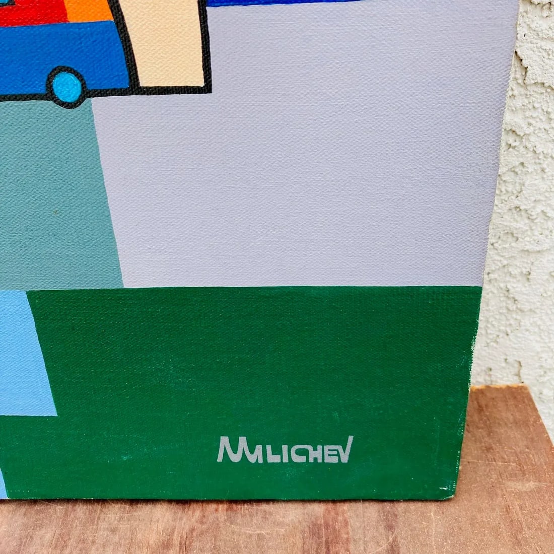 1960s Salvatore Milichev Cubist Modern Figurative Oil Painting - 3