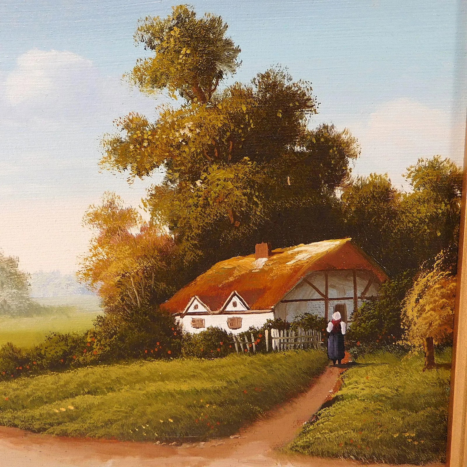 Vintage John Pollins Original Oil on Canvas Painting - 3