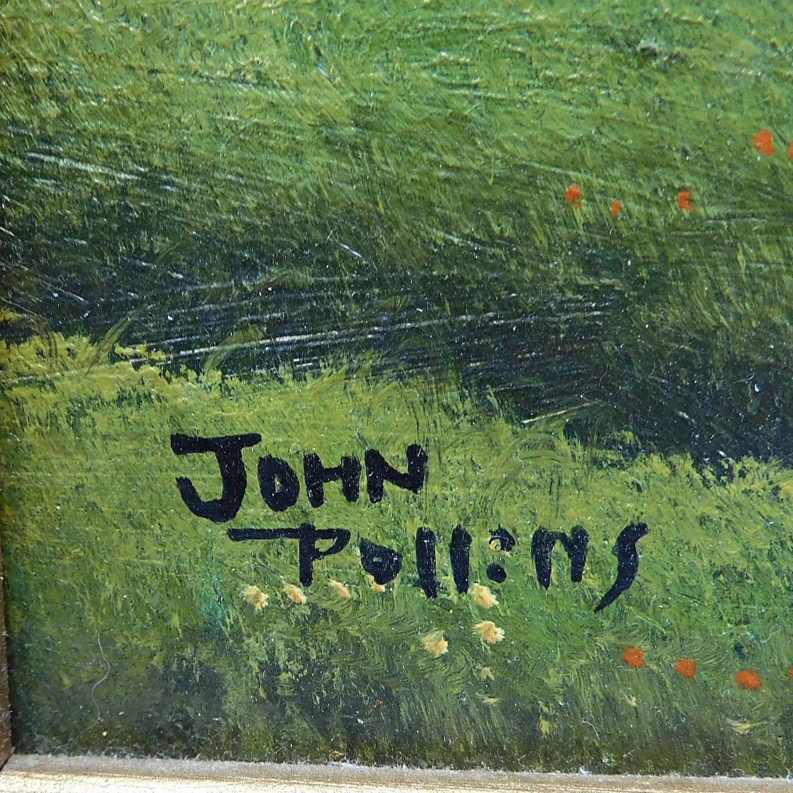 Vintage John Pollins Original Oil on Canvas Painting - 4