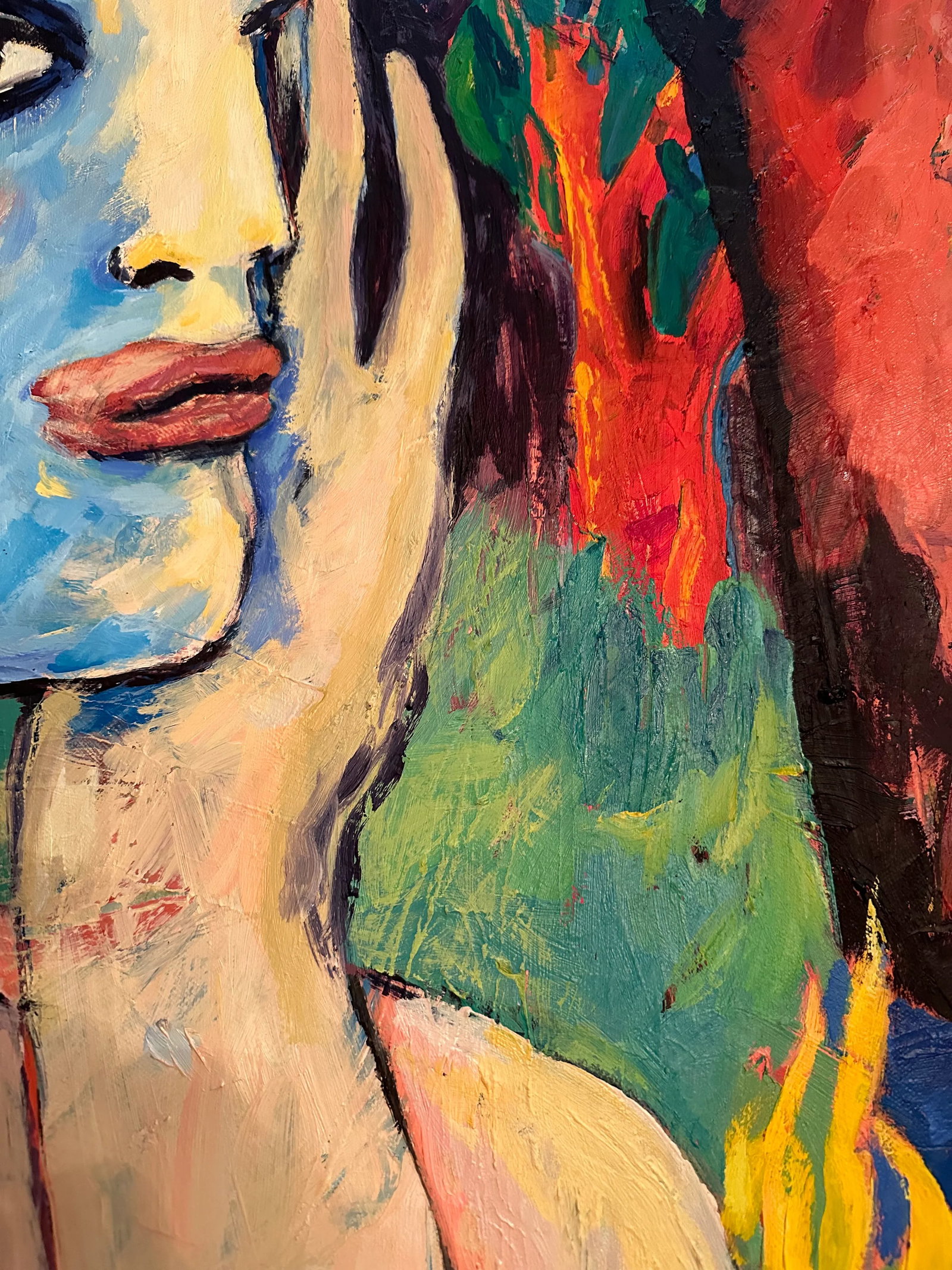 Fauvist Bold and Expressive Neo-Expressionist Painting by Artist Linda King, Dated 1983 - 5