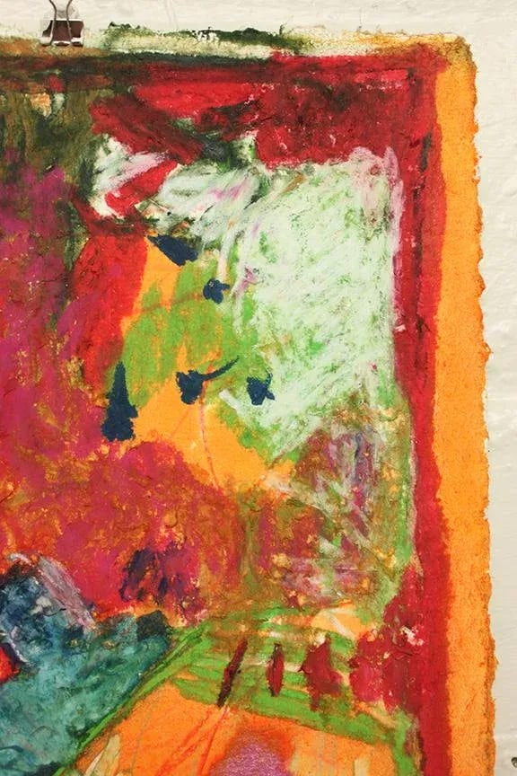 Secrete #2 Original Abstract Expressionist Painting by Mel Rea - 5
