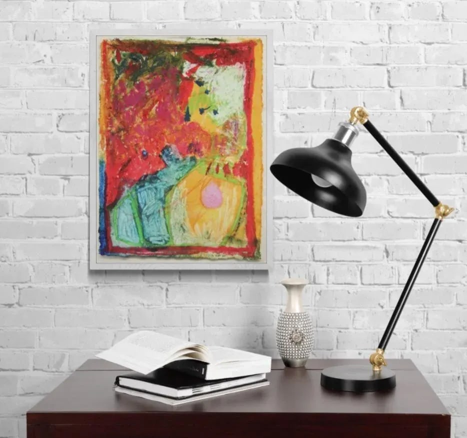 Secrete #2 Original Abstract Expressionist Painting by Mel Rea - 7