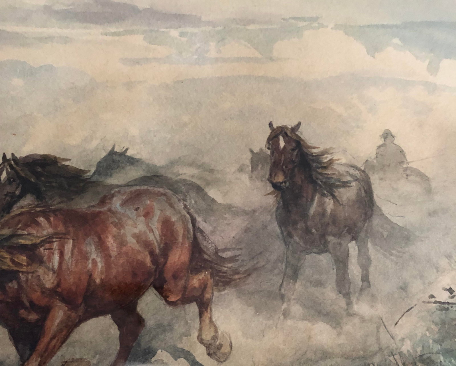 Original Watercolor Painting by Enrico Henri Coleman (1846-1911) - 6