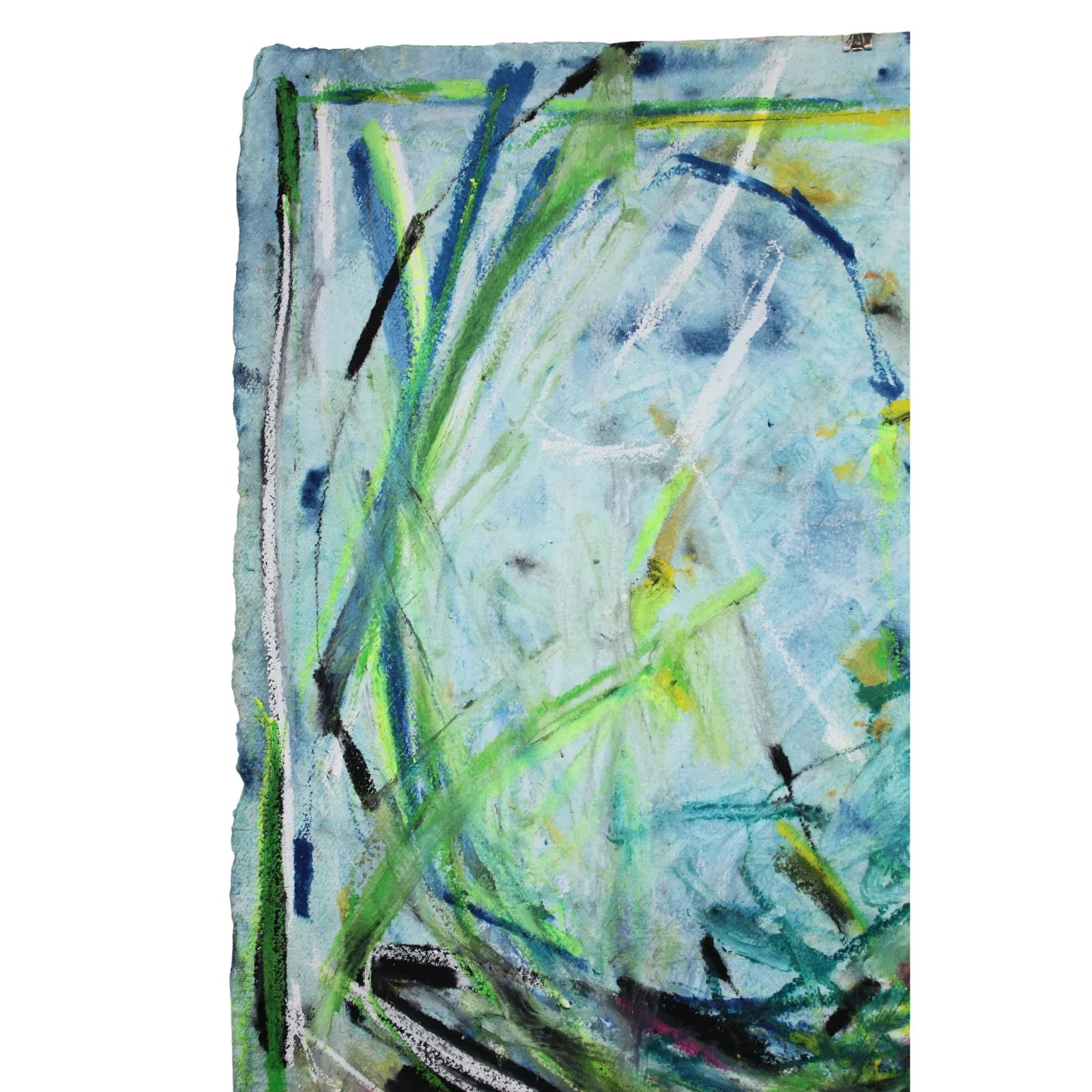 Happy Hour Original Abstract Expressionist Watercolor Drawing by Mel Rea - 4
