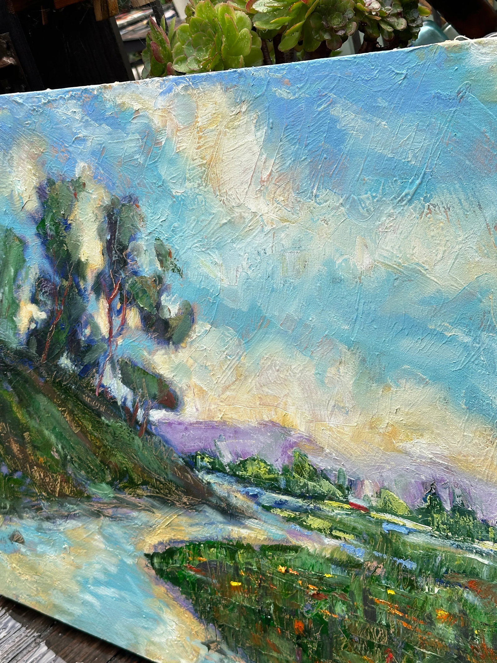 Original Impressionist Style California Landscape Painting by James Hartman - 3