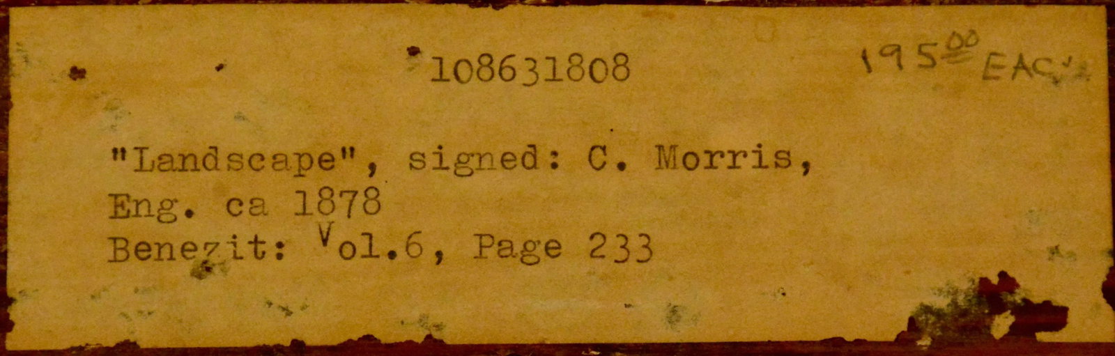 Landscape Signed C. Morris - 9