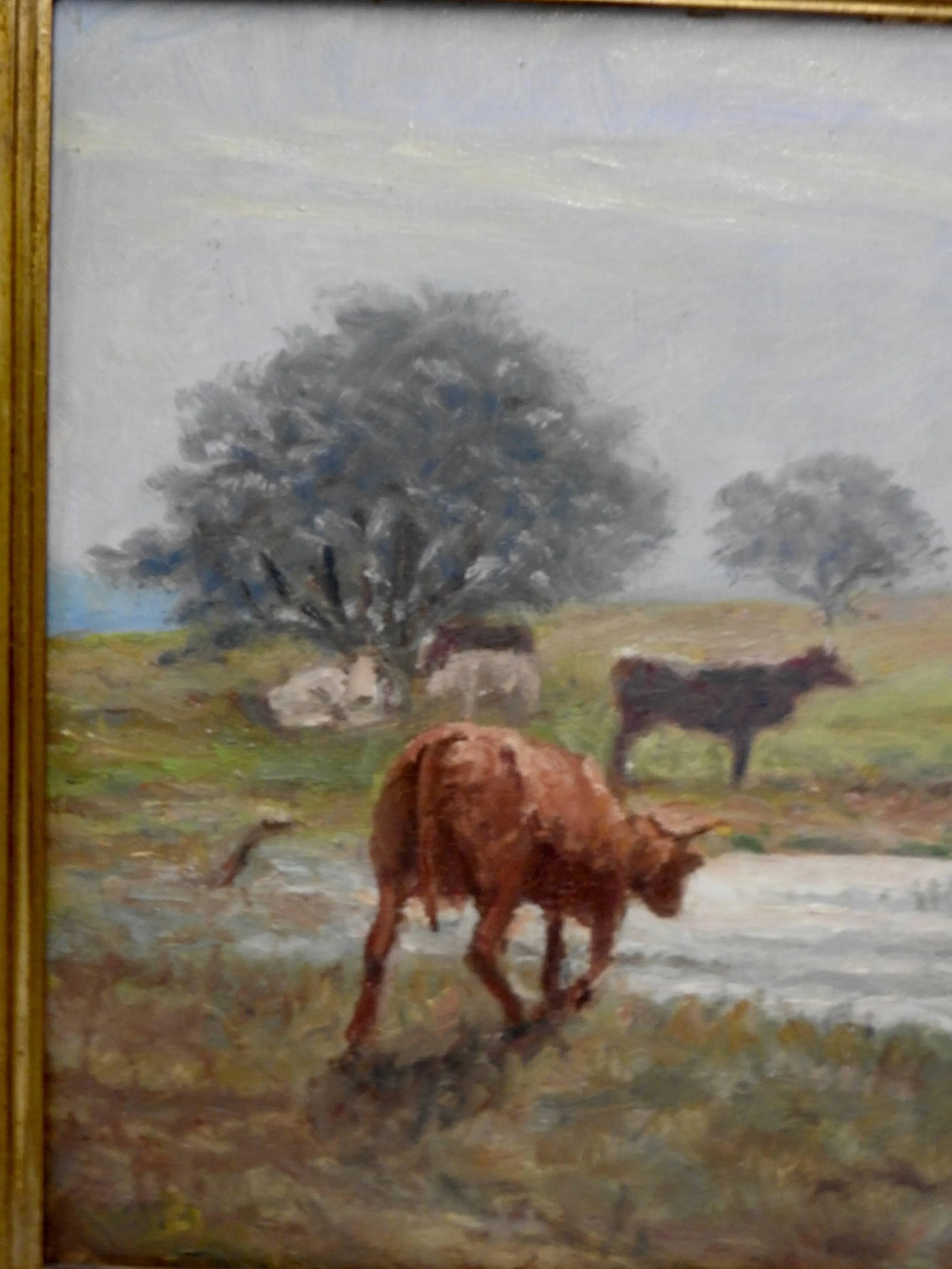 Signed Rhede Oil on Canvas of a Country Landscape - 5
