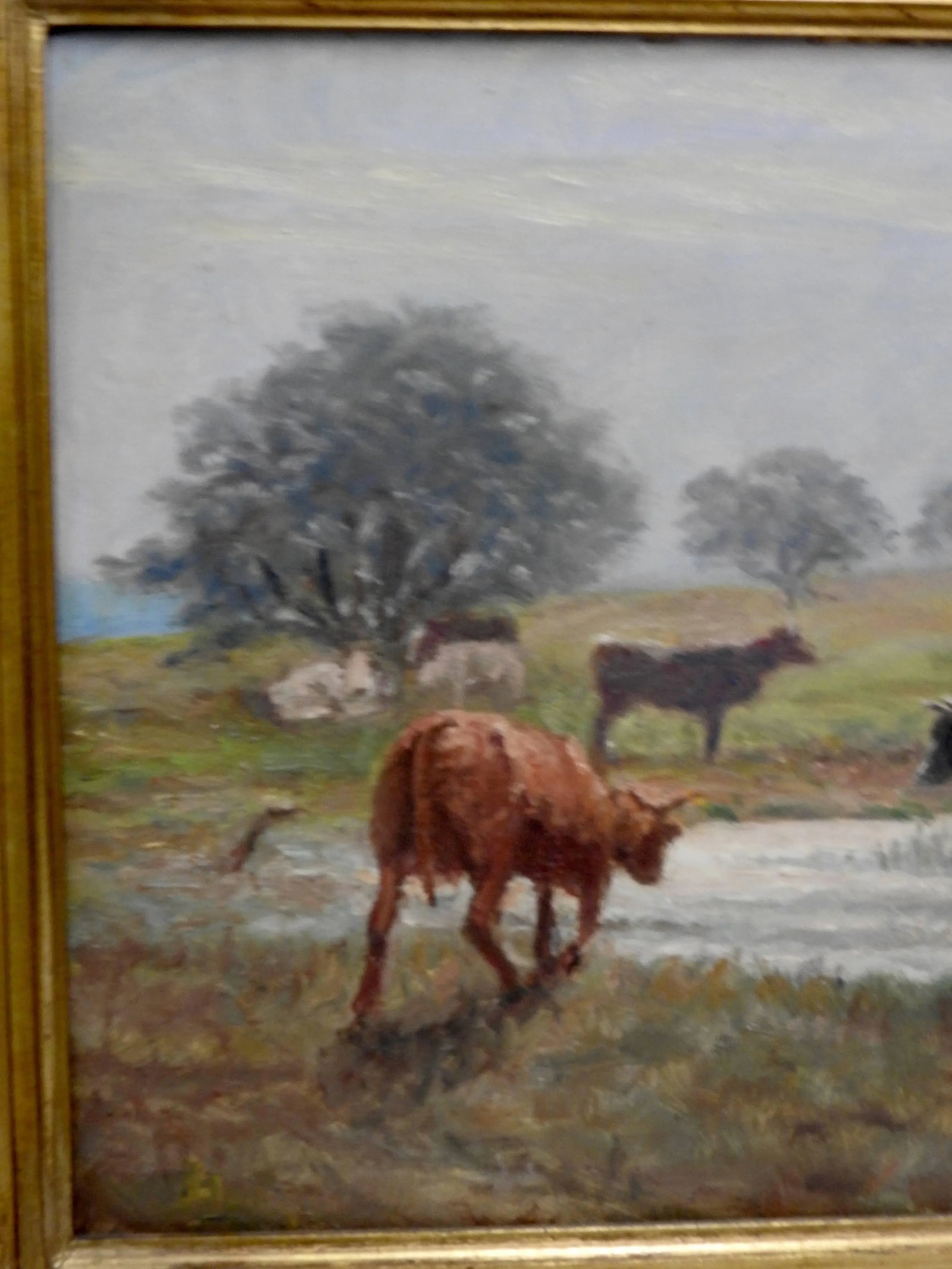 Signed Rhede Oil on Canvas of a Country Landscape - 6