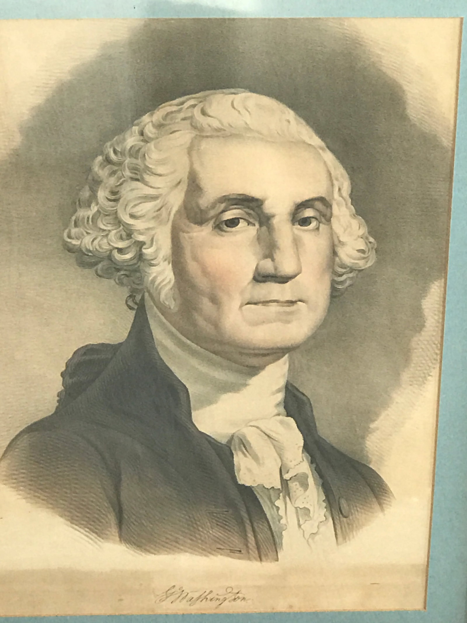 Late 19th Century Antique Currier & Ives George and Martha Washington Prints - A Pair - 2