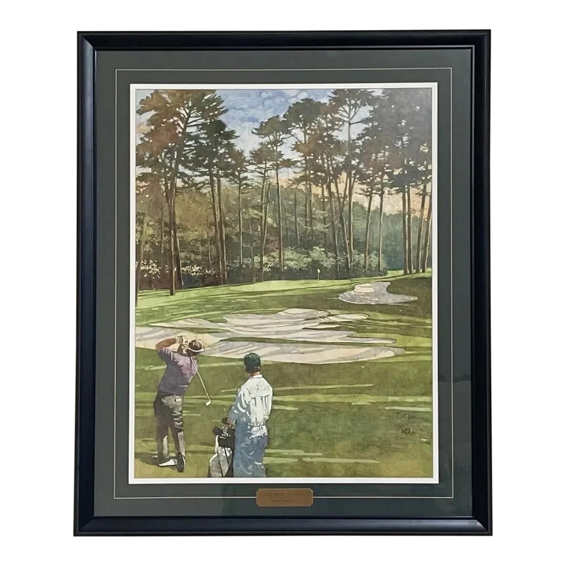 Bart Forbes - Cathedral of Pines Golf Lithograph at Augusta Masters, Framed (1 of 10)