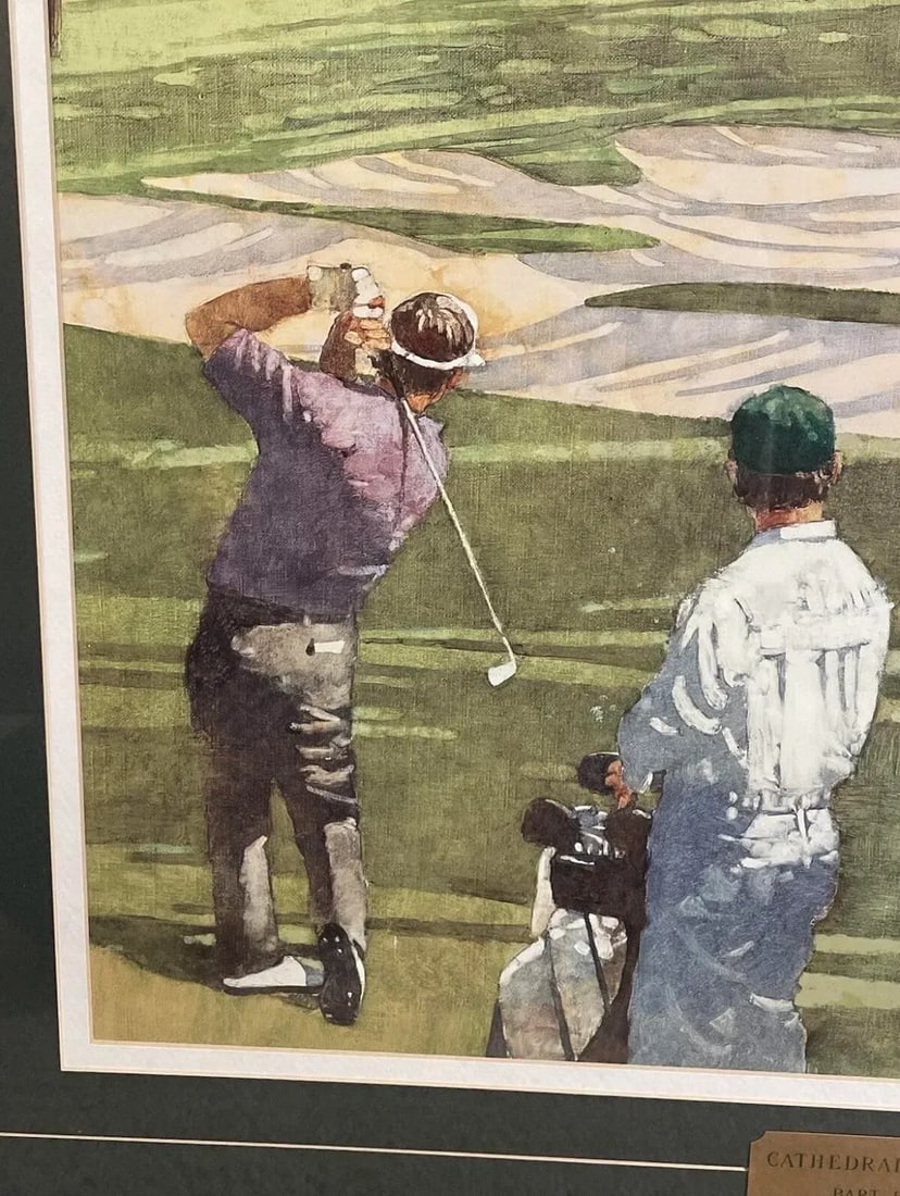 Bart Forbes - Cathedral of Pines Golf Lithograph at Augusta Masters, Framed - 7