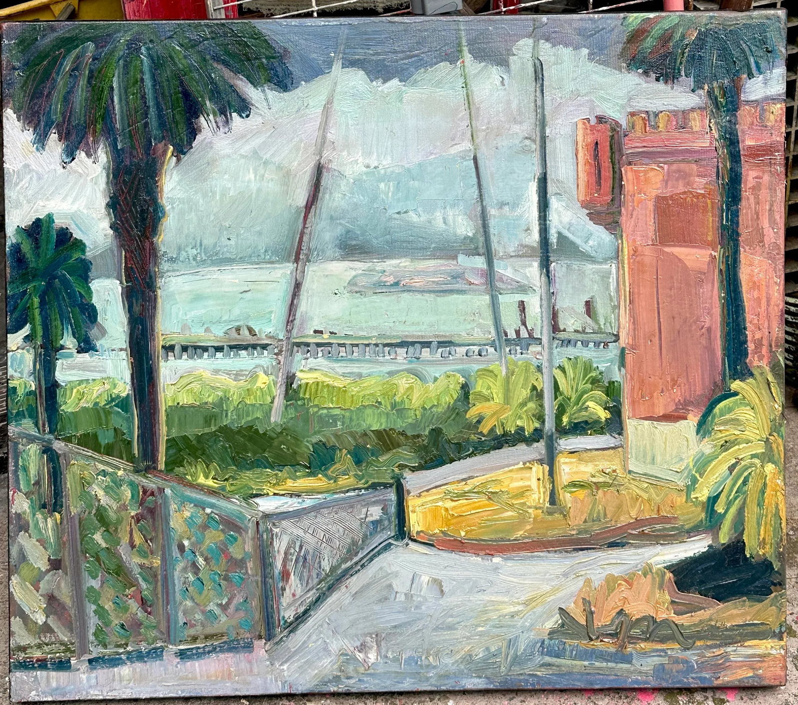 Original Oil Expressionist Landscape Hartman 2007 - 2