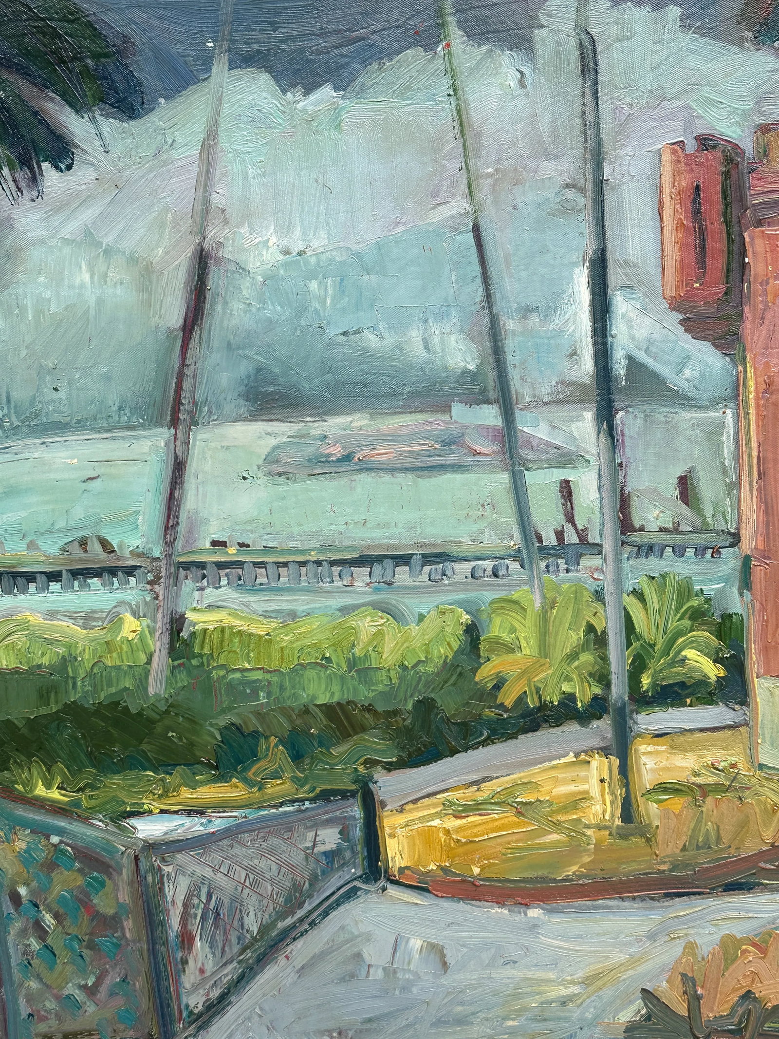 Original Oil Expressionist Landscape Hartman 2007 - 4