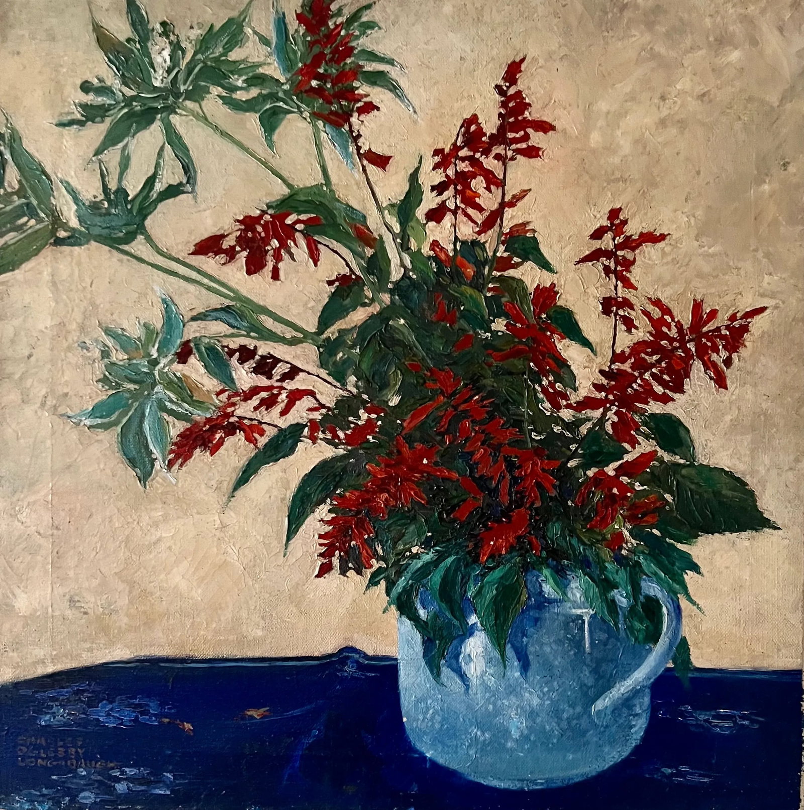 Early 20th Century Charles Oglesby Longabaugh Realist Oil Still Life Painting: Charles Oglesby Longabaugh (American, 1885-1944) Oil on Canvas Signed bottom left corner Canvas measures approximately: 20" W x 20" H About Charles Oglesby Longabaugh Art critic Eleanor Jewett of the