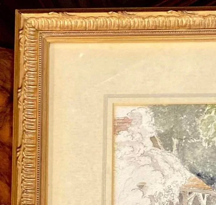 Original Pair of English Watercolor/Sketches C. 1854, 1855, Ellen Dumbleton - 10
