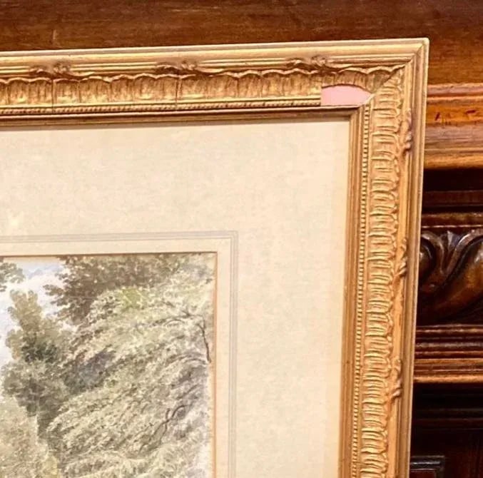 Original Pair of English Watercolor/Sketches C. 1854, 1855, Ellen Dumbleton - 12