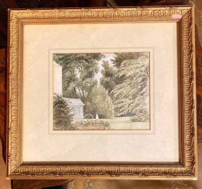 Original Pair of English Watercolor/Sketches C. 1854, 1855, Ellen Dumbleton - 2