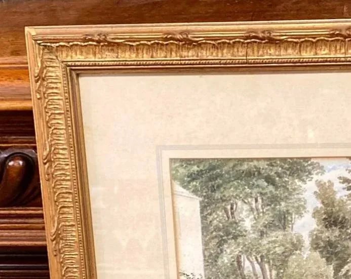 Original Pair of English Watercolor/Sketches C. 1854, 1855, Ellen Dumbleton - 6