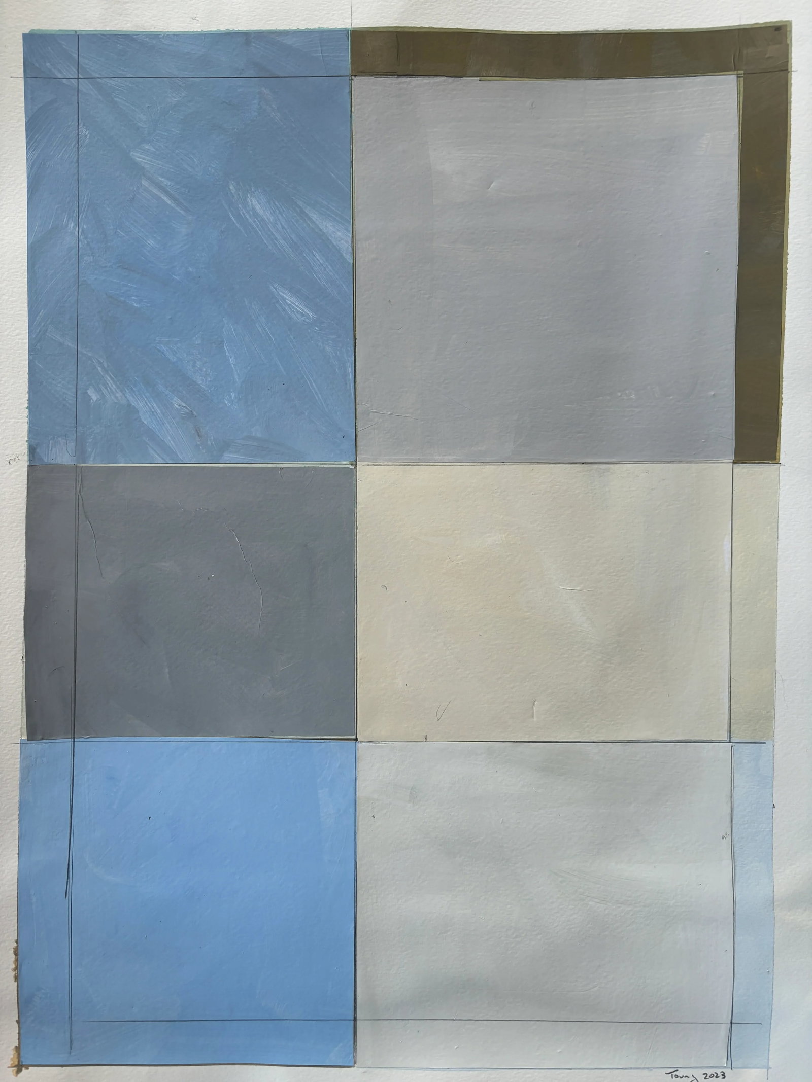 Lake Series, Abstract Landscape Work on Paper by Bryan Young - 5