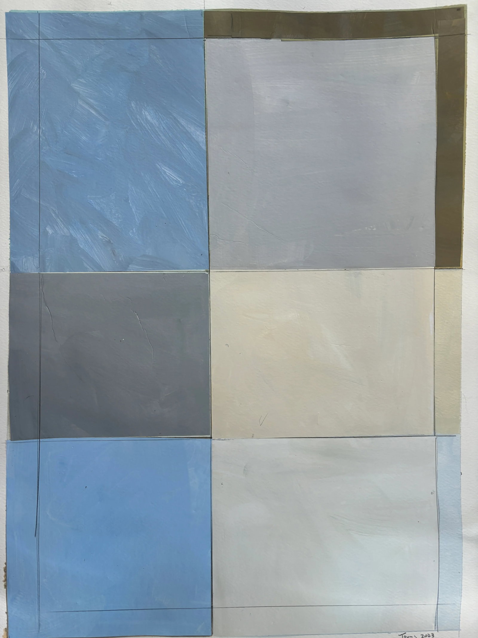 Lake Series, Abstract Landscape Work on Paper by Bryan Young - 6