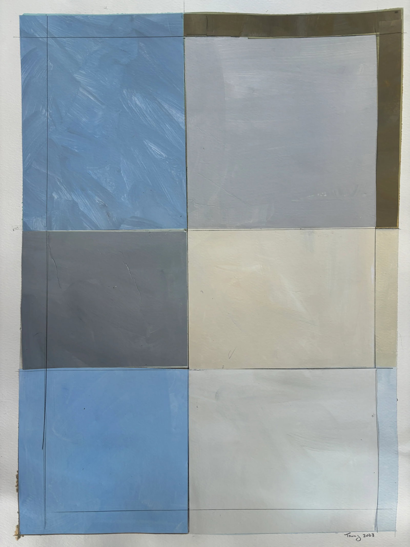Lake Series, Abstract Landscape Work on Paper by Bryan Young - 7