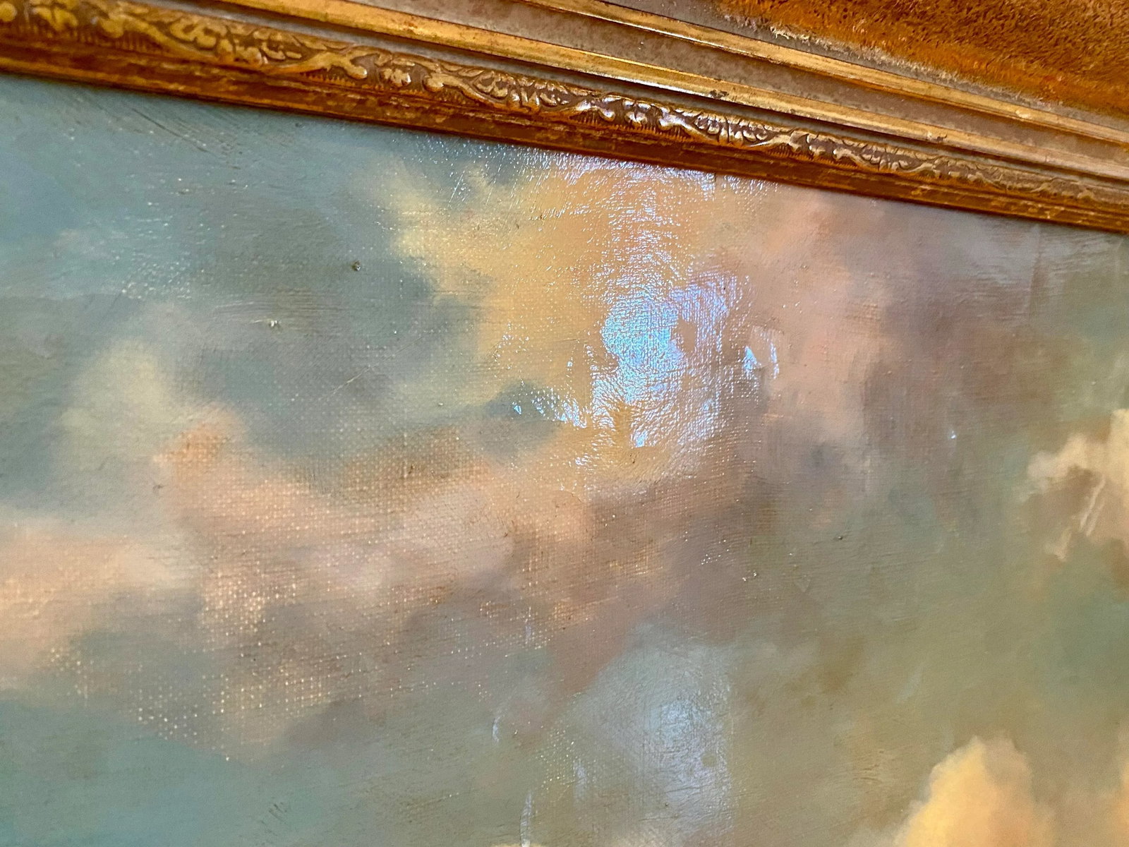 Old Masters Style Dutch Landscape Painting by Leon Arie Feijen, Ornately Framed - 7