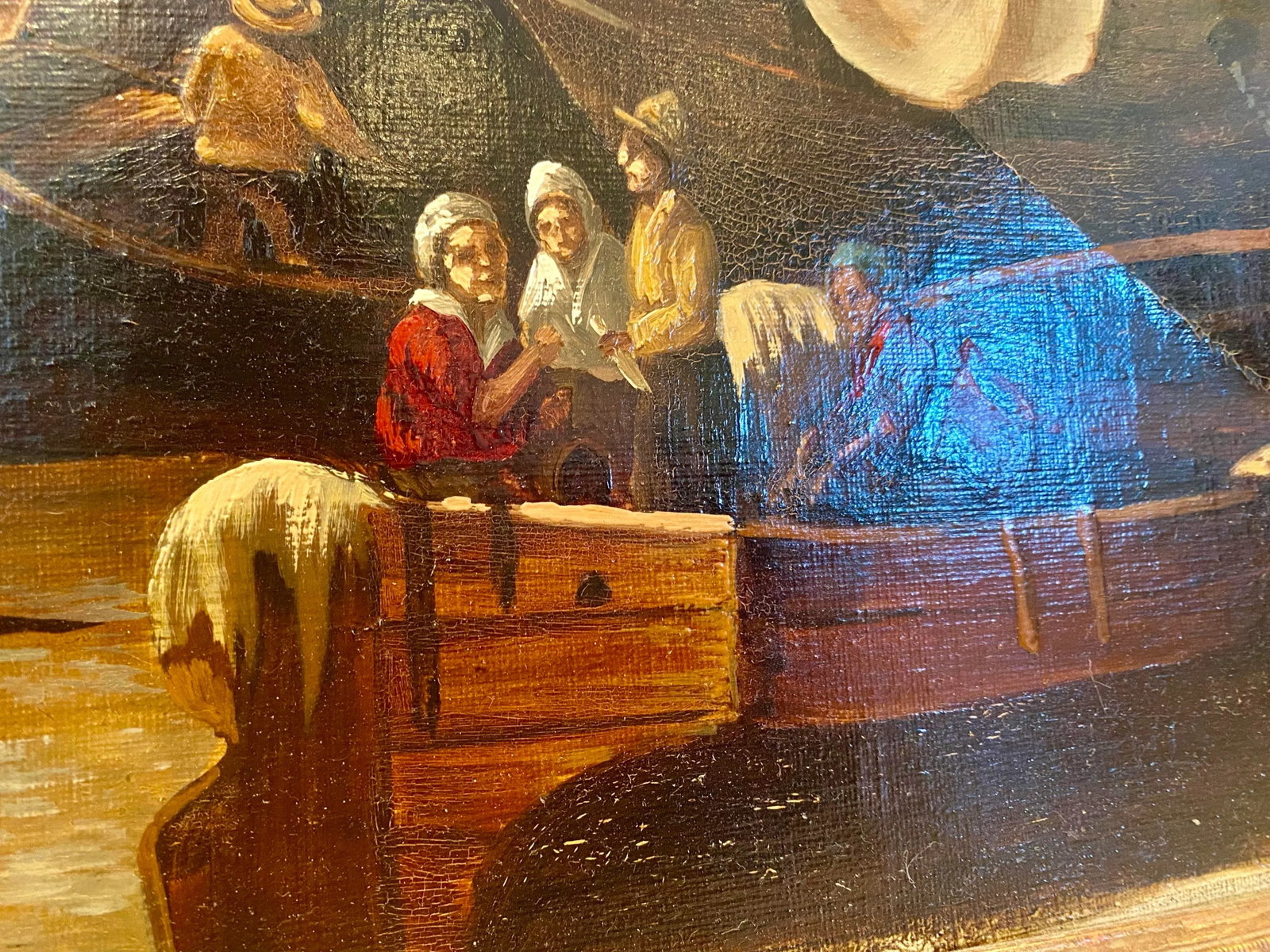 Old Masters Style Dutch Landscape Painting by Leon Arie Feijen, Ornately Framed - 8