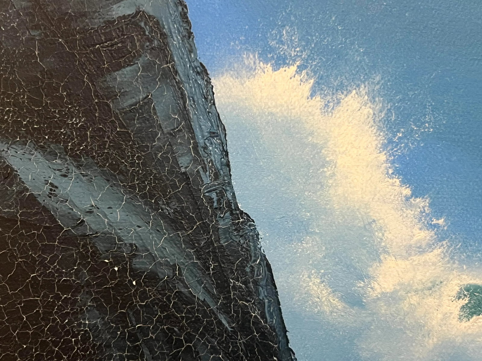 Harvey Von Baeseman (1932-1990), Postmodern, Painting, Hawaii, Oceanscape Acrylic on Canvas, Signed - 3