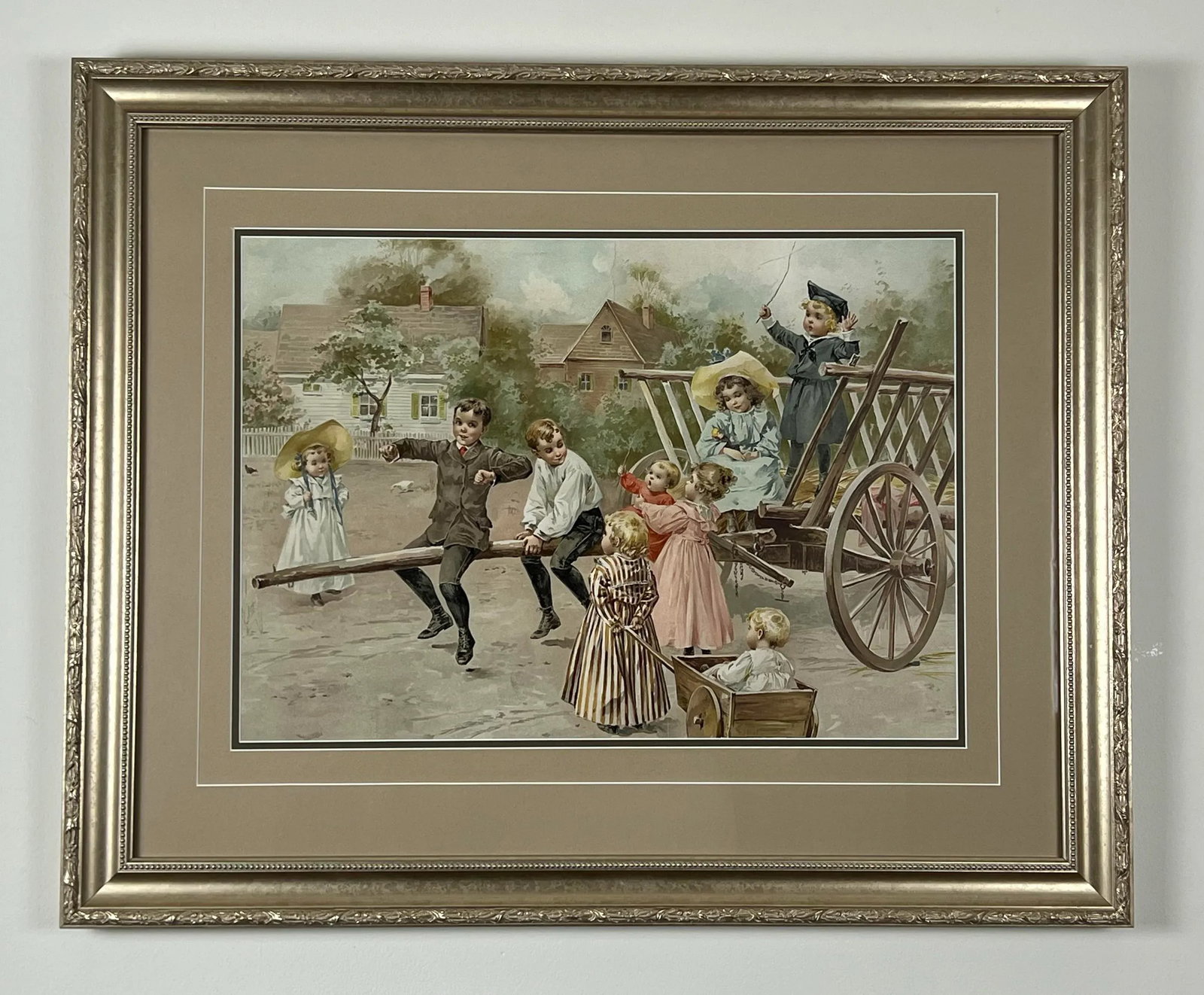Late 19th Century "A Day in the Country" Print - 2