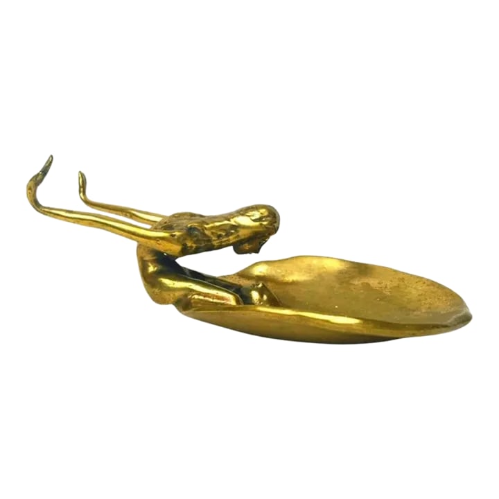 Mid Century Modern Vintage Zak Zaikine Reflection Sculpture Brutalist Bronze (1 of 9)