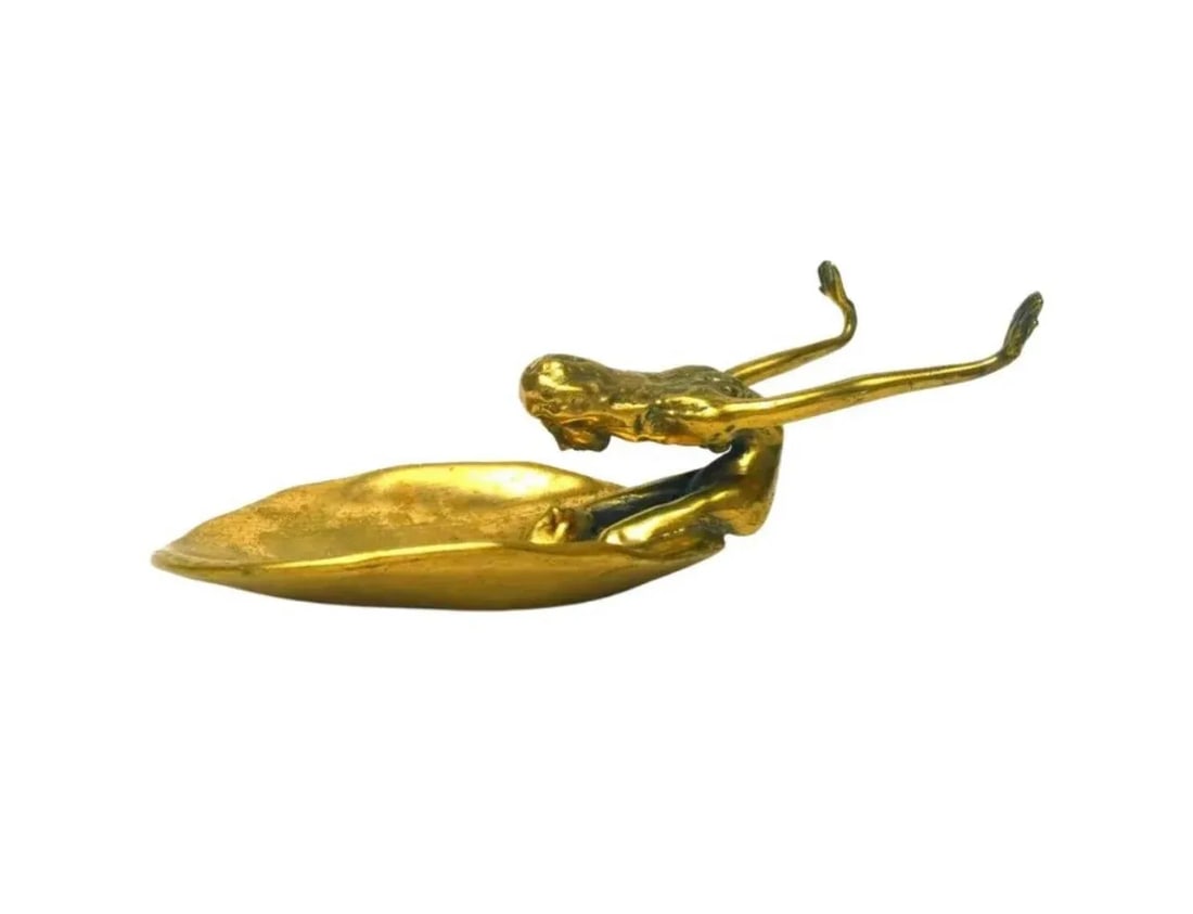 Mid Century Modern Vintage Zak Zaikine Reflection Sculpture Brutalist Bronze - 2