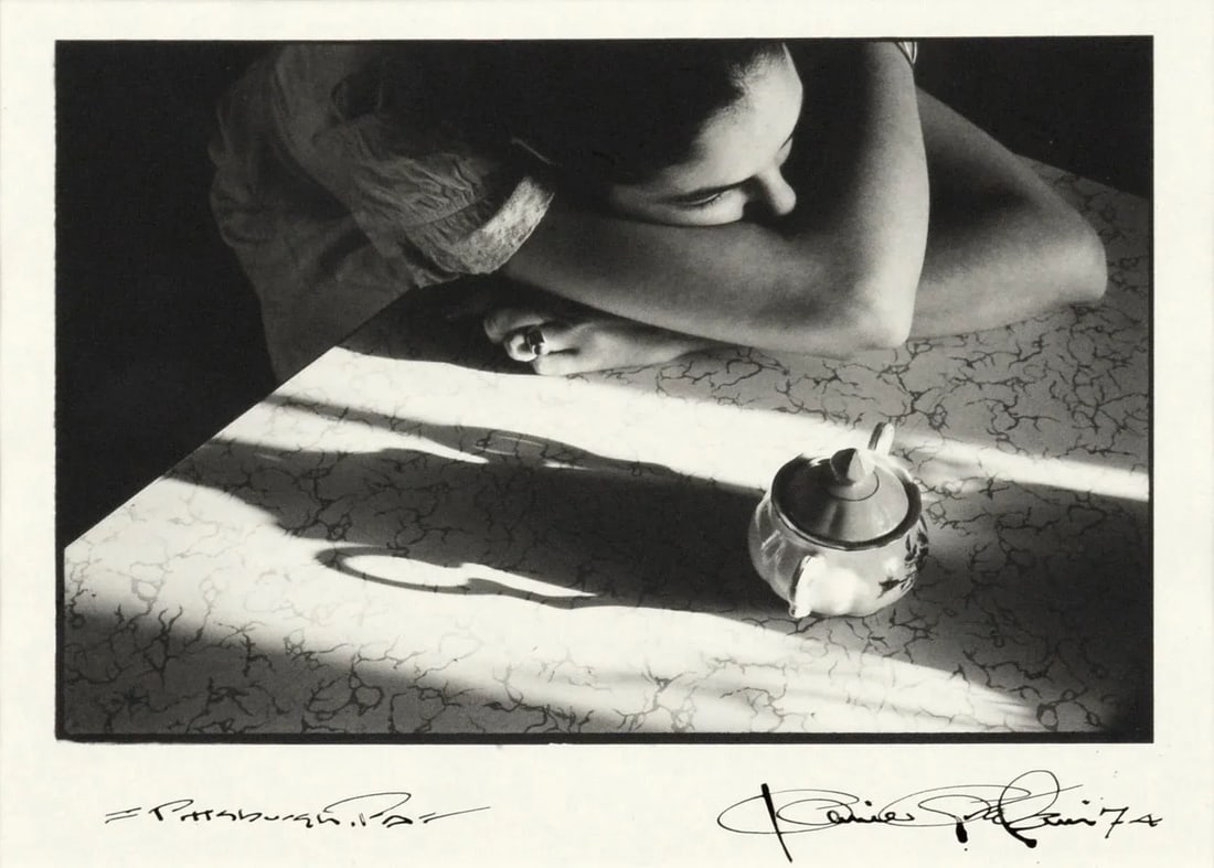 Portrait of a Woman With Teapot, 1970s Pittsburgh Black & White Photograph - 3