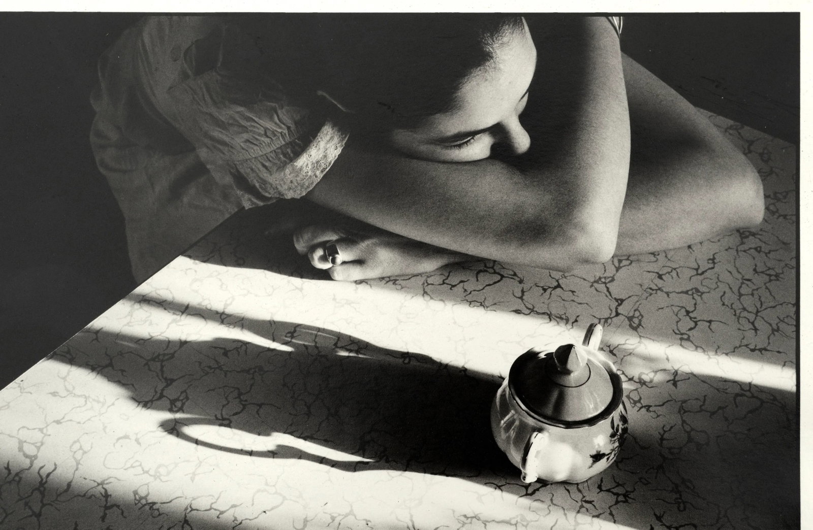 Portrait of a Woman With Teapot, 1970s Pittsburgh Black & White Photograph - 4