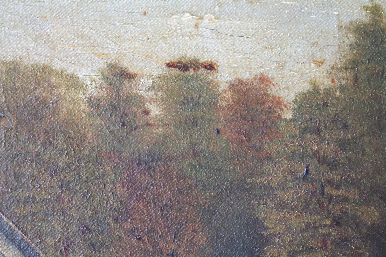 Original Oil Painting of a Church by N. Schaefer - 5