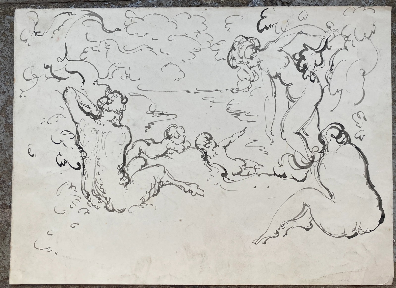 1930s Harold Hope Read Figural Landscape With Nudes - 2