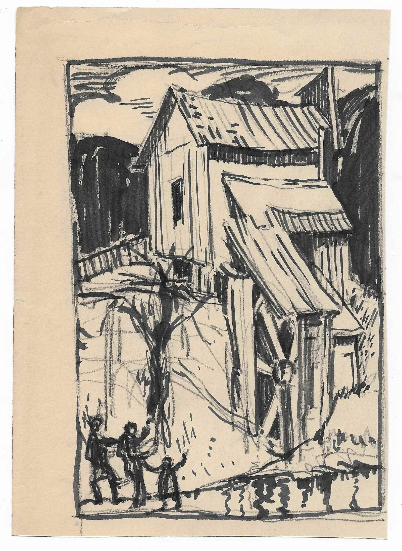 1940s Norman Kent Mill Drawing - 2
