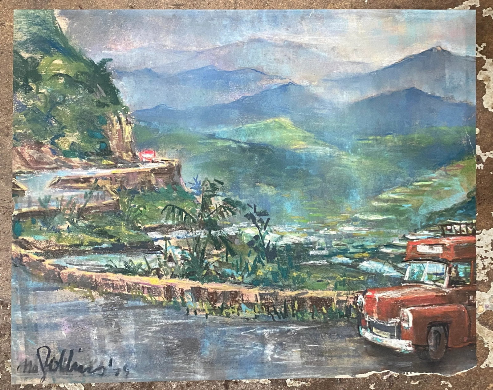 1979 Martin Rollins Appalchian Mountain Landscape - 3