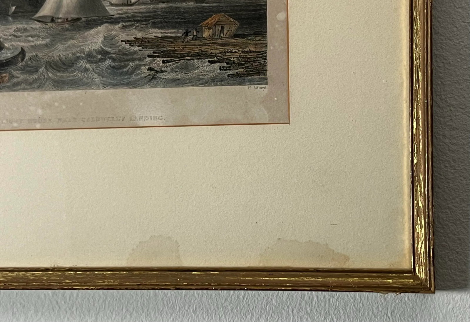 Early 1900s Lighthouse Near Caldwell's Landing, Framed - 2