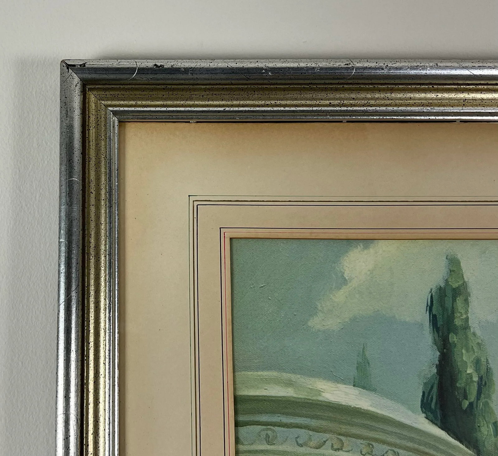 Late 20th Century Print of Tivoli, Italy, Framed - 6