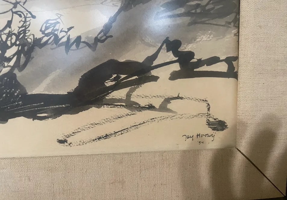 Vintage Ink Surrealist Painting - 2