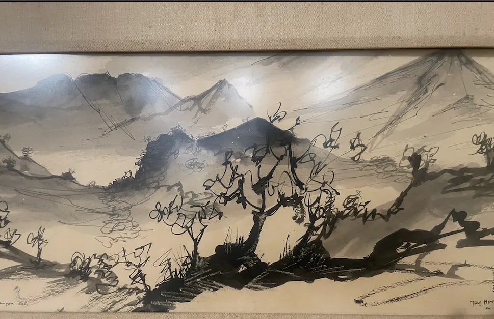 Vintage Ink Surrealist Painting - 3